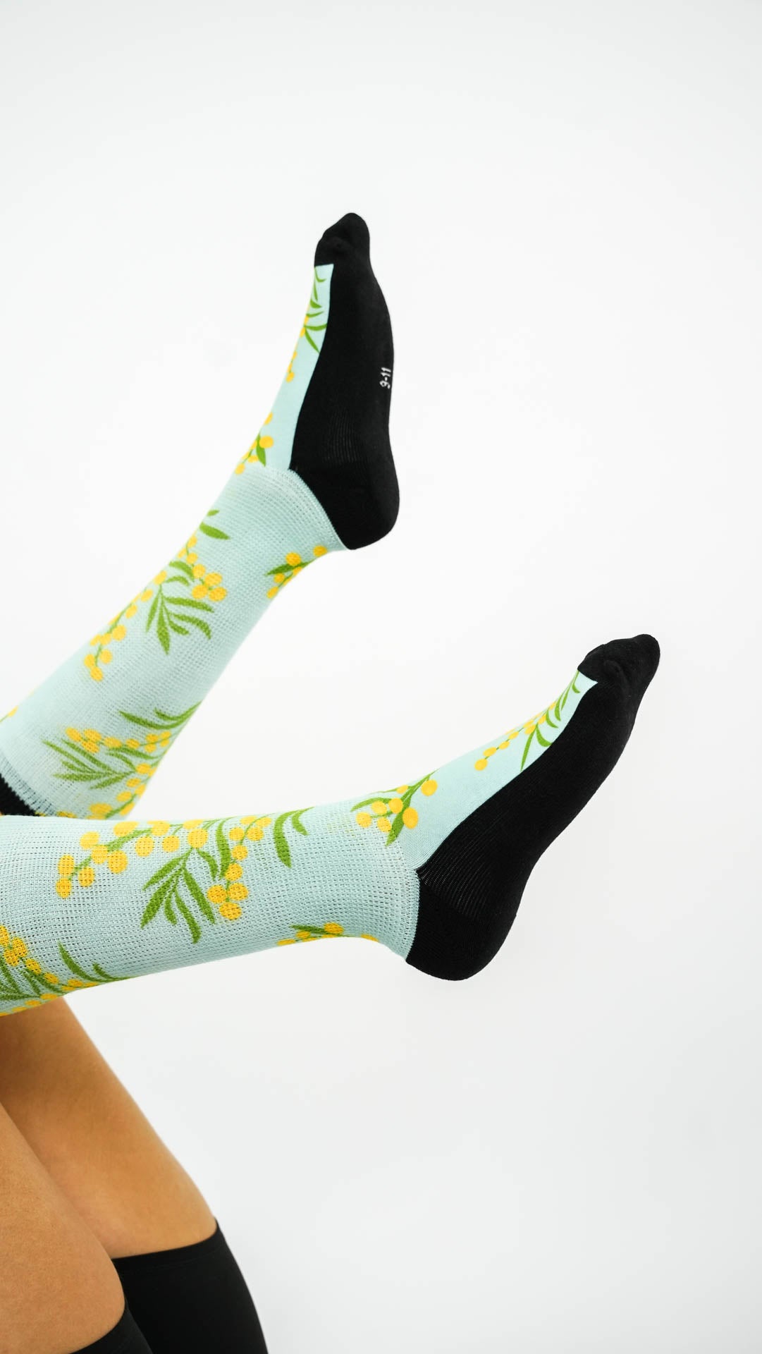 Stretchy Diabetic Sock in ‘Golden Wattle’