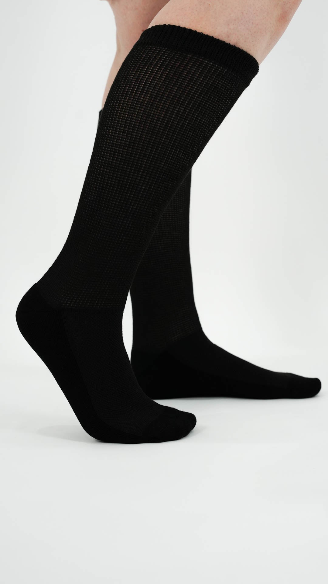Stretchy Diabetic Sock in ‘Black’